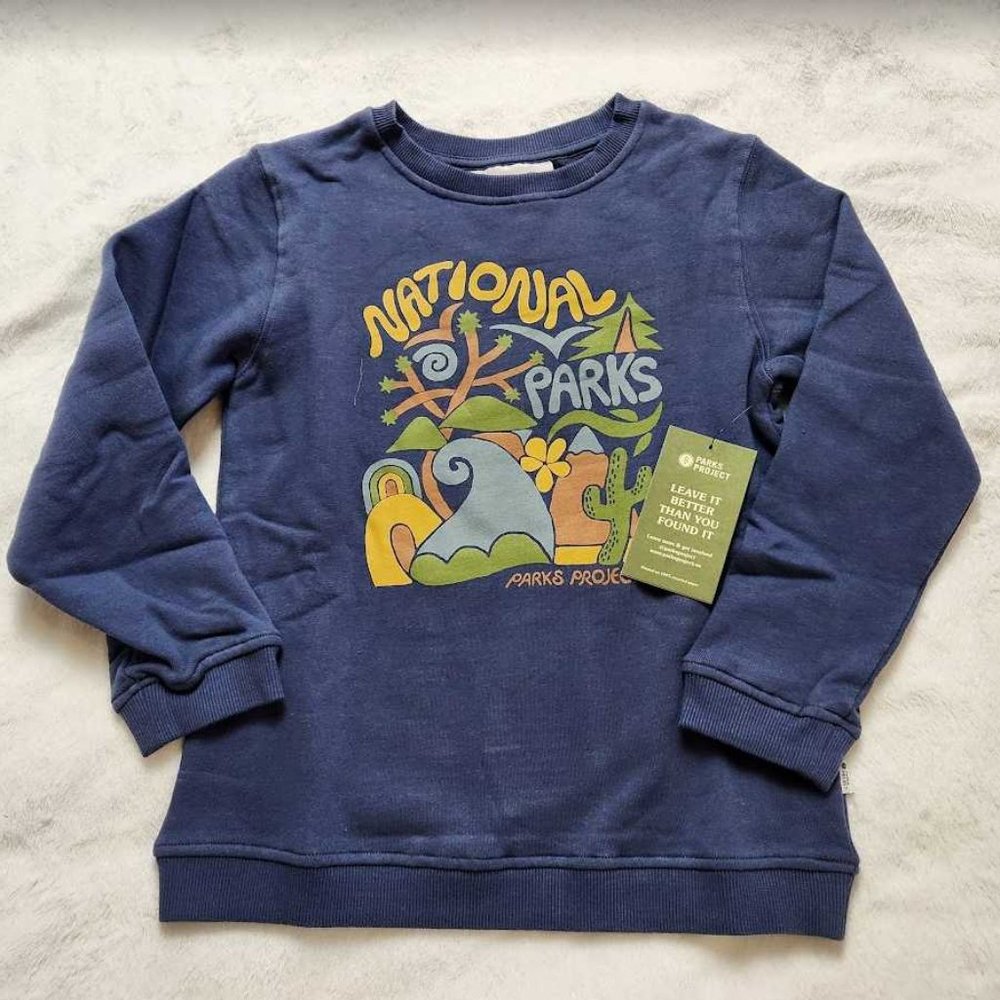 New kids M Parks Project youth national parks whirled crewneck sweatshirt